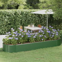 lit sureleve jardin acier grands volumes vert 322 x 100 x 36 cm 1 | jardinna