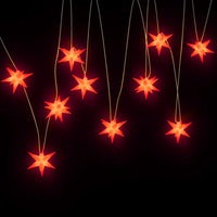 lumiere noel 10 led rouge 75x10 cm fonction minuterie ip44 4 | jardinna