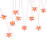 lumiere noel 10 led rouge 75x10 cm fonction minuterie ip44 5 | jardinna