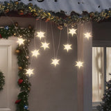 lumiere noel 10 led rouge 75x10 cm fonction minuterie ip44 blanc 1 | jardinna