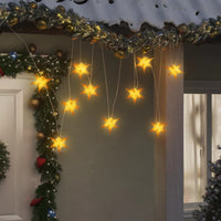 lumiere noel 10 led rouge 75x10 cm fonction minuterie ip44 jaune 1 | jardinna