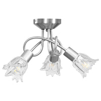 luminaire plafonnier design chrome satine 2 | jardinna