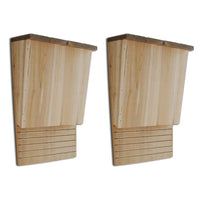 maison pou chauve souris 22 x 12 x 34 cm ensemble 2 default title | jardinna
