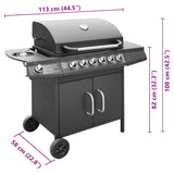 meilleur barbecue gaz 6 zone cuisson acier inoxydable 8 | jardinna