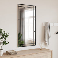 miroir minimaliste fixation murale 50 x 100 cm | jardinna