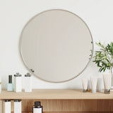 miroir mural design moderne metal noir argent o 40 cm | jardinna