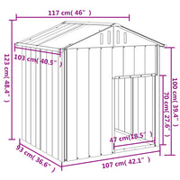 niche chien moderne acier galvanise entree spacieuse 3 | jardinna