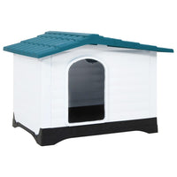 niche chien moderne plastique durable bleu | jardinna