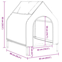 niche moderne chien tissu oxford 9 1 | jardinna