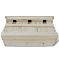 nichoir moineaux 3 chambres nettoyage facile 2 | jardinna