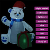 ours polaire gonflable noel led 2 ideal decoration exterieure 4 | jardinna