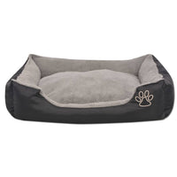 panier chien noir confortable lavable 72iv | jardinna