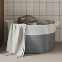 panier pliable rangement tissu 2 pieces gris 40 x 25 cm | jardinna