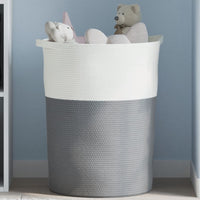 panier pliable rangement tissu durable gris | jardinna