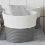 panier rangement pliable tissu 2 pieces gris | jardinna