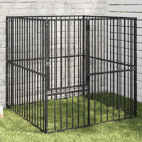 parc chiens durable securise 100 x 100 x 100 cm | jardinna