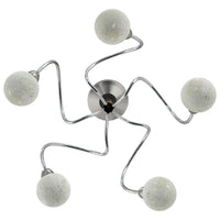 plafonnier moderne design acier chrome 3 1 | jardinna