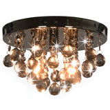 plafonnier moderne design perles fumees noir 1 3 | jardinna