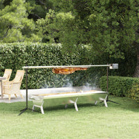 plateau charbon acier inoxydable gamme complete argente 158 x 42 x 31 cm 1 | jardinna
