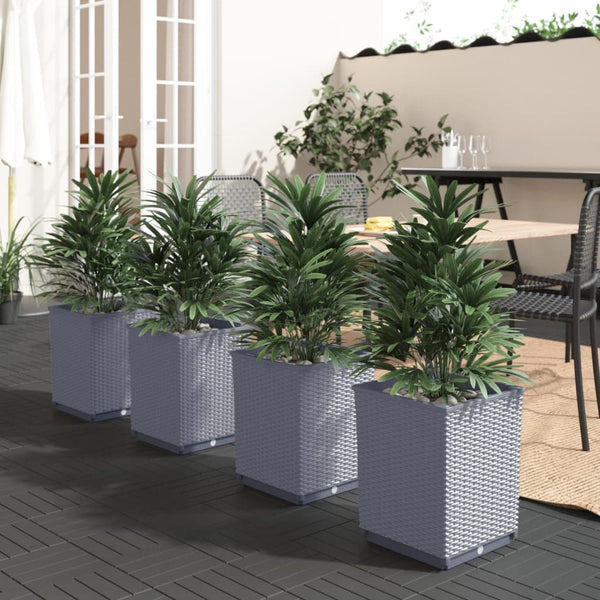 pot fleur exterieur jardiniere design contemporain set 2 4 gris bleu 5 | jardinna