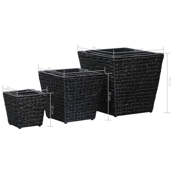 pot fleurs exterieur jacinthe deau set 3 pcs 8 | jardinna