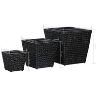 pot fleurs exterieur jacinthe deau set 3 pcs 8 | jardinna