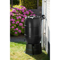 recuperateur eau pluie cylindrique 120l noir default title | jardinna