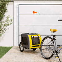 remorque chiens compagnie ideale aventures a velo jaune 125 x 64 x 66 cm | jardinna