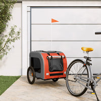 remorque chiens compagnie ideale aventures a velo orange 69 x 133 x 73 cm | jardinna