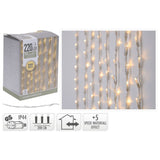 rideau lumineux decoration exterieure noel 220 led blanc chaud 200x100 cm default title 1 | jardinna