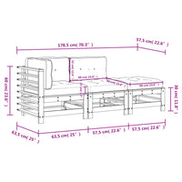 salon jardin coussins bois massif robuste confortable 3 pcs 9 | jardinna