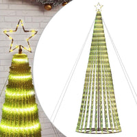 sapin noel a led conique 1028 led blanc chaud 403 cm 2 | jardinna