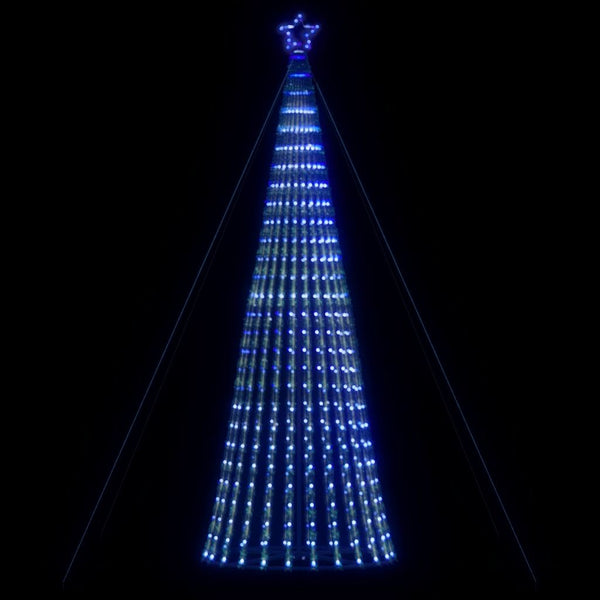 sapin noel a led conique 1028 led bleu 403 cm default title 1 | jardinna