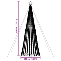 sapin noel a led conique 1028 led colorees 403 cm 11 | jardinna