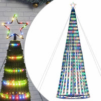 sapin noel a led conique 1028 led colorees 403 cm 2 | jardinna