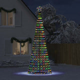 sapin noel a led conique 1028 led colorees 403 cm 3 | jardinna