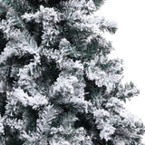 sapin noel artificiel neige floquee vert 300 cm pvc 4 | jardinna