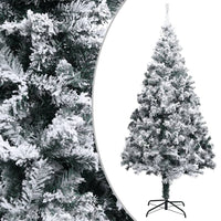 sapin noel artificiel neige floquee vert 300 cm pvc 400 x 190 cm 1 | jardinna