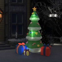 sapin noel gonflable led multicolore 240 cm default title 1 | jardinna