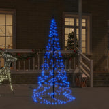 sapin noel mat drapeau 1134 led bleu 800x230 cm lumieres led zig zag 180 x 70 cm 1 | jardinna