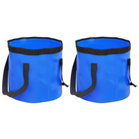 seau pliable premium pvc resistant x2 bleu 30 x 27 cm 1 | jardinna