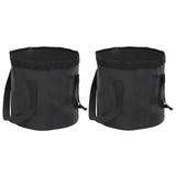 seau pliable premium pvc resistant x2 noir 30 x 27 cm 1 | jardinna