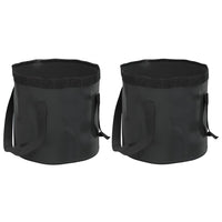 seau pliable premium pvc resistant x2 noir 34 x 29 cm 1 | jardinna
