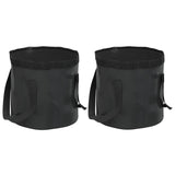 seau pliable premium pvc resistant x2 noir 34 x 29 cm 1 | jardinna