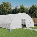 serre haute spacieuse cadre acier galvanise blanc 10 x 6 x 2 | jardinna