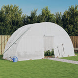 serre haute spacieuse cadre acier galvanise blanc 6 x 2 x 2 | jardinna