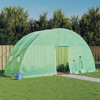 serre haute spacieuse cadre acier galvanise vert 6 x 2 x 2 | jardinna