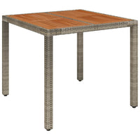 set bistro 3 pieces resine gris table acacia confort chic 2 | jardinna