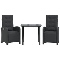 set bistro 3 pieces resine noir table confort chic 0 | jardinna