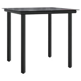 set bistro 3 pieces resine noir table confort chic 2 | jardinna